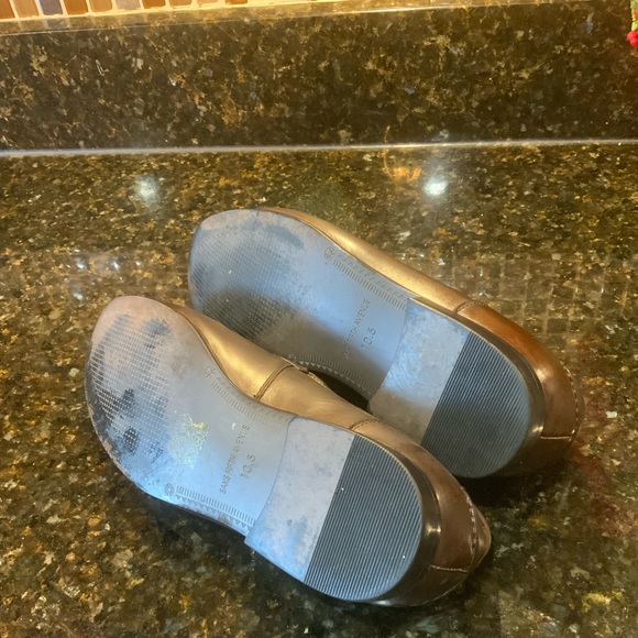 Saks Fifth Avenue Brown Leather Mens Slip on Shoes. Sz. 10.5
